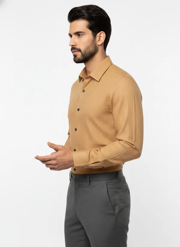 Men's_Solid_Casual_Linen_Shirt_with_Rolled_Sleeves