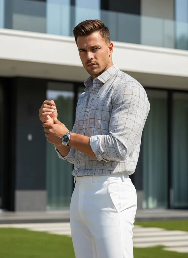 Men's_Light_Grey_Windowpane_Check_Shirt_-_Full_Sleeves