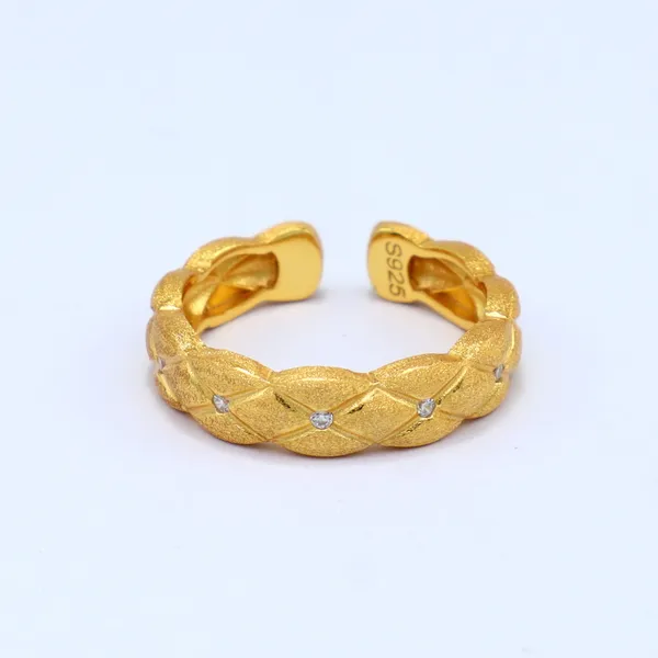 Yellow_Gold_Sterling_Silver_Braided_Adjustable_Ring_For_Women