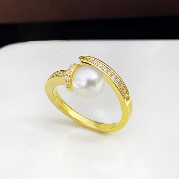 Yellow_Gold_Sterling_Silver_Pearl_Zirconia_Accent_Ring_For_Women