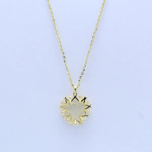 Yellow_Gold_Sterling_Silver_Sunburst_Pendant_Necklace_For_Women