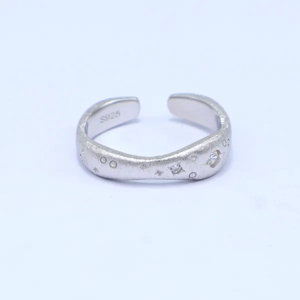 White_Rhodium_Sterling_Silver_Studded_Adjustable_Band_Ring_For_Women