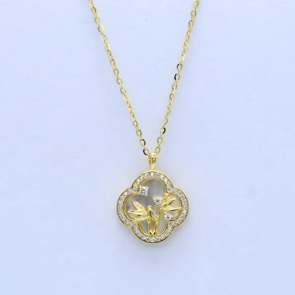 Yellow_Gold_Sterling_Silver_Guardian_Angel_Quatrefoil_Pendant_Necklace_For_Women