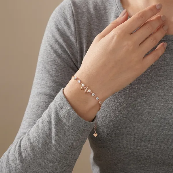 Rose_Gold_Sterling_Silver_Pearl_W-Charm_Bracelet_For_Women