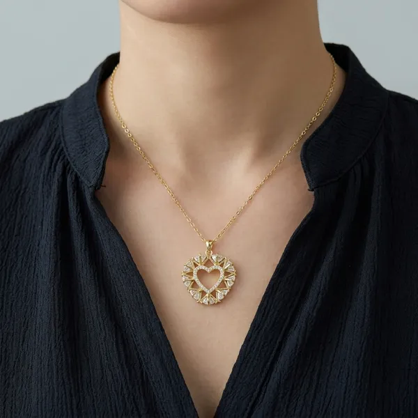 Yellow_Gold_Sterling_Silver_Sunburst_Pendant_Necklace_For_Women