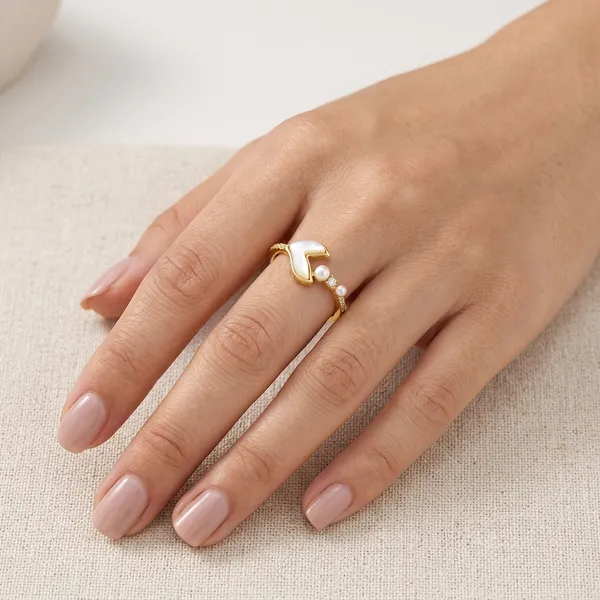Yellow_Gold_Sterling_Silver_Heart_Pearl_Adjustable_Ring_For_Women