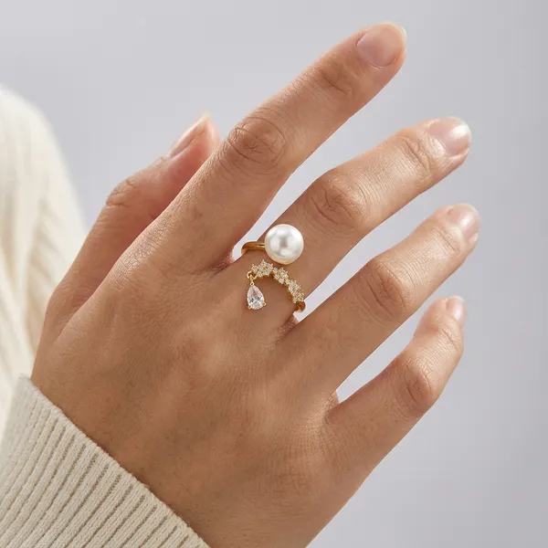 Yellow_Gold_Sterling_Silver_Pearl_Open_Ring_For_Women