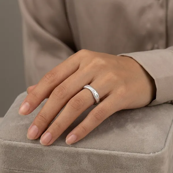 White_Rhodium_Sterling_Silver_Studded_Adjustable_Band_Ring_For_Women