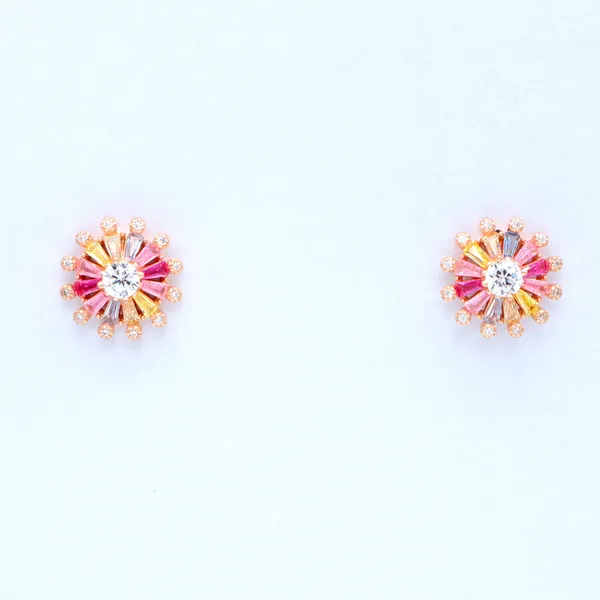Rose_Gold_Sterling_Silver_Floral_Stud_Earrings_For_Women