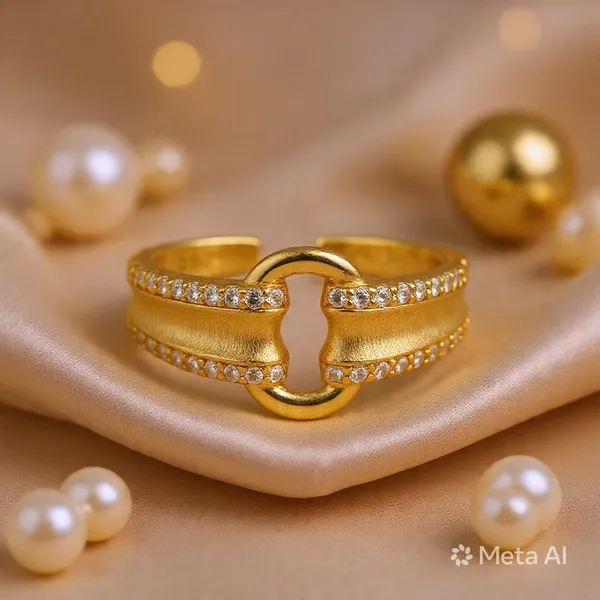 Yellow_Gold_Sterling_Silver_Zirconia_Adjustable_Ring_For_Women