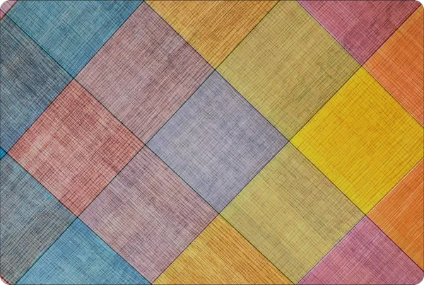 Plastic_Modern_Multicolor_Checkered_Print_Table_Mat_Set_Of_6