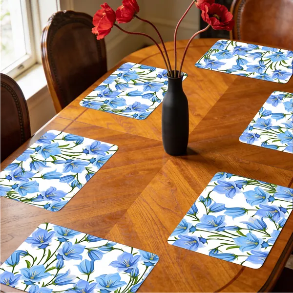 Plastic_Dining_Blue_And_White_Floral_Print_Place_Mat_Set_Of_6