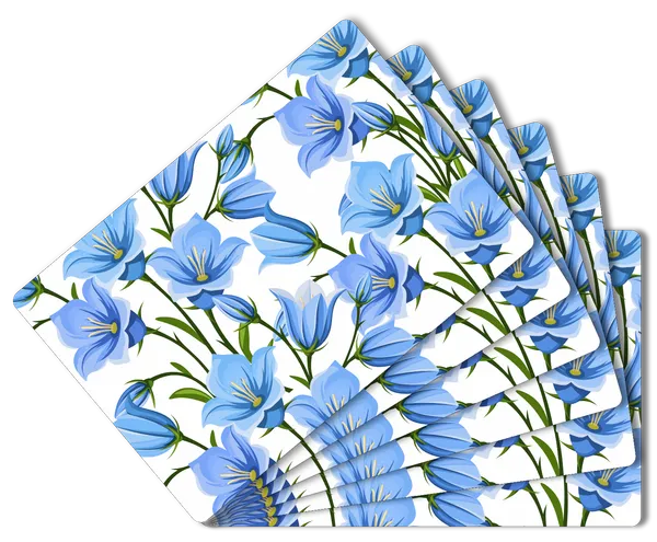 Plastic_Dining_Blue_And_White_Floral_Print_Place_Mat_Set_Of_6