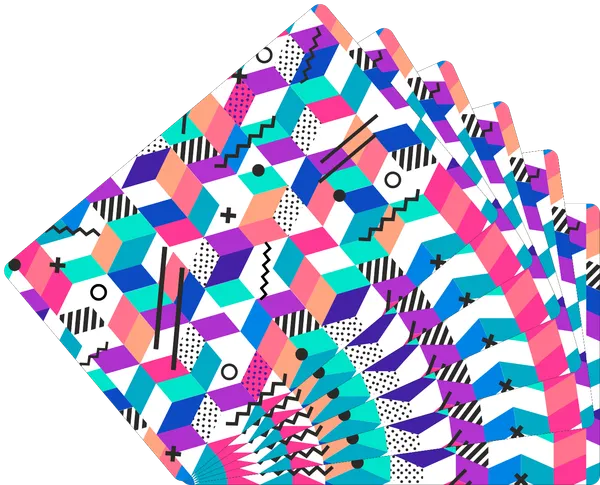 Plastic_Modern_Multicolor_Memphis_Geometric_Print_Table_Mat_Set_Of_6