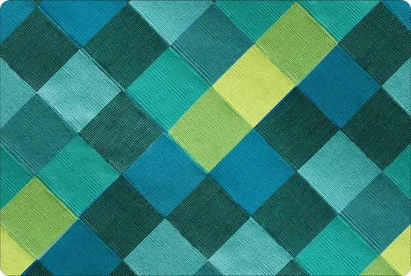 Plastic_Modern_Teal_Green_Geometric_Checkered_Table_Mat_Set_Of_6