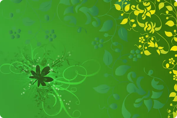 Plastic_Dining_Green_Floral_Gradient_Print_Table_Mat_Set_Of_6