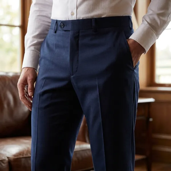 Navy_Blue_Cotton_Formal_Trousers_With_Pleated_Front_For_Men
