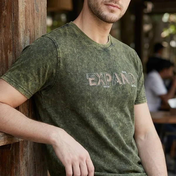 Olive_Green_Cotton_Graphic_T-_Shirt_For_Men