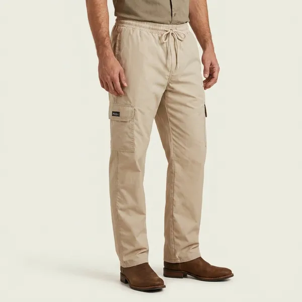 Beige_Cotton_Cargo_Pants_For_Men