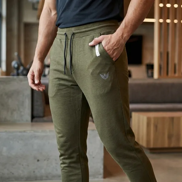 Olive_Green_Cotton_Casual_Track_Pants_For_Men