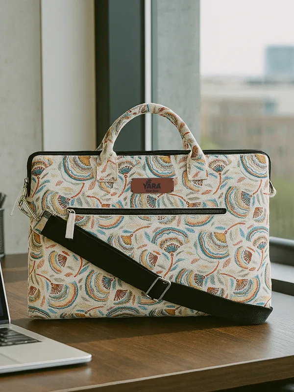 ARTISAN_PETAL_(Multicolor)_Laptop_Messenger_With_Padded_Compartment_And_Adjustable_Strap_[_FITS_UPTO_14_INCH_TABLET,_MACBOOK,_LAPTOP_AND_DIARY]