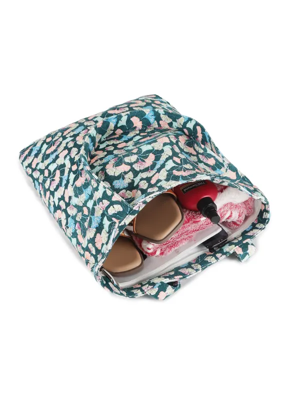 BOTANIK_(Olive_Green)_Canvas_Tote_Bag_With_Inner_Zipper_Pocket