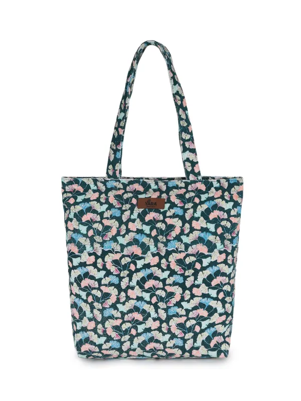 BOTANIK_(Olive_Green)_Canvas_Tote_Bag_With_Inner_Zipper_Pocket