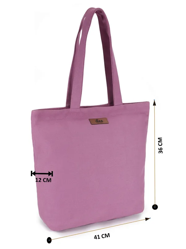 AURA_(Purple)_Canvas_Tote_Bag_With_Inner_Zipper_Pocket