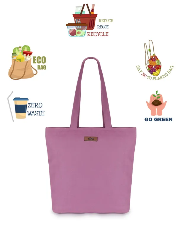AURA_(Purple)_Canvas_Tote_Bag_With_Inner_Zipper_Pocket