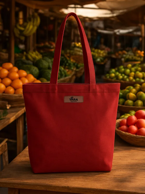 BERRY_(Maroon)_Canvas_Tote_Bag_With_Inner_Zipper_Pocket