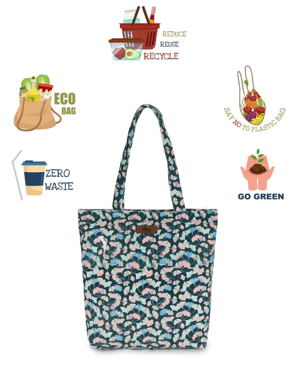 BOTANIK_(Olive_Green)_Canvas_Tote_Bag_With_Inner_Zipper_Pocket