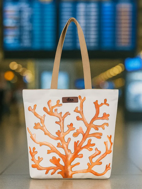 MARINA_(Beige-Brown)_Coral_Print_Canvas_Tote_Bag_With_Long_Handles