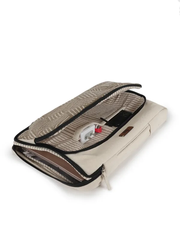 HEXA_BEIGE_(Beige)_Laptop_Sleeve_With_Geometric_Pattern__Fits_Up_To_14_Inch_Laptops