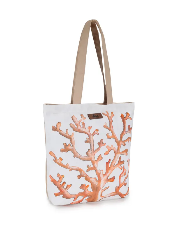 MARINA_(Beige-Brown)_Coral_Print_Canvas_Tote_Bag_With_Long_Handles