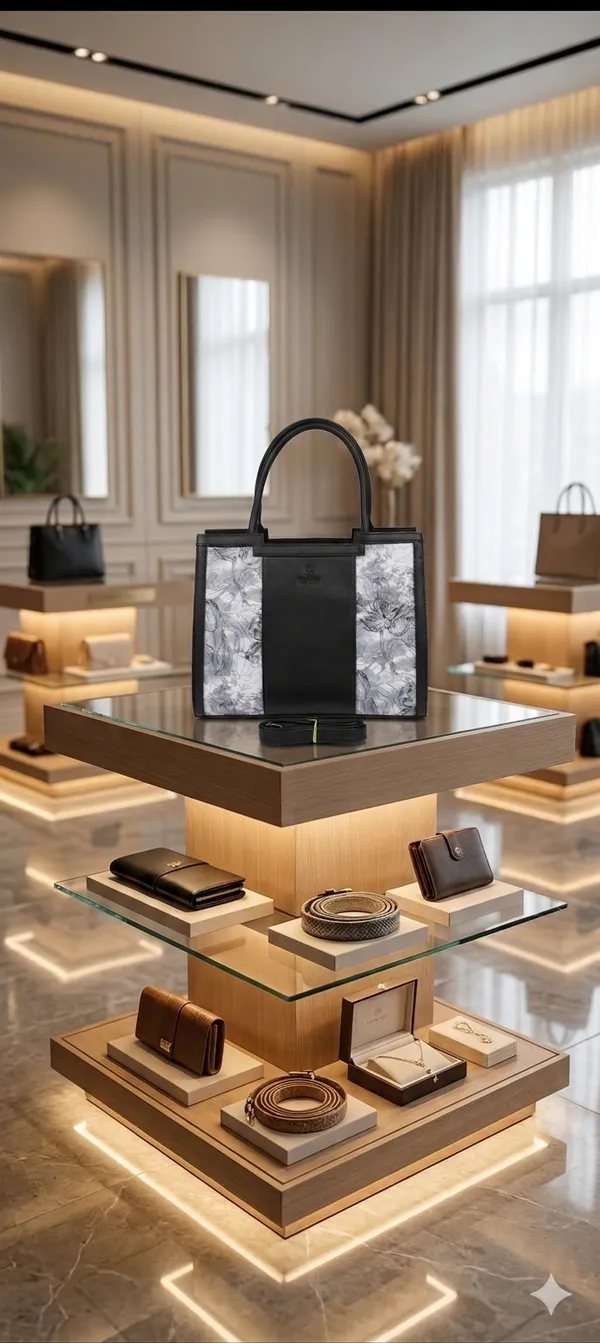 Black_And_White_Flower_Printed_Handbag_With_Shoulder_Straps