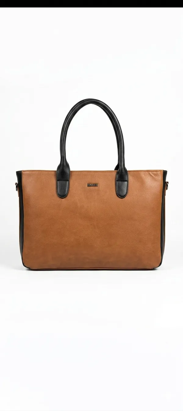Tan_Laptop_Handbag_With_Shoulder_Straps_Best_For_14"_Laptop