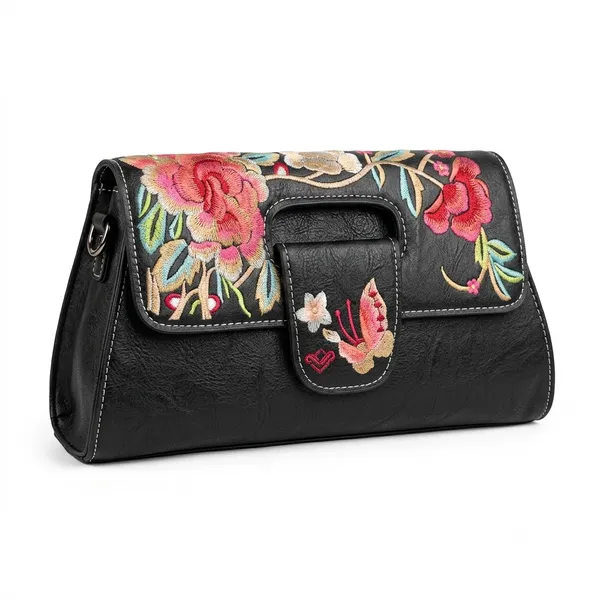Premium_Black_Faux_Leather_Handbag_with_Vibrant_Rose_Embroidery_and_Magnetic_Flap