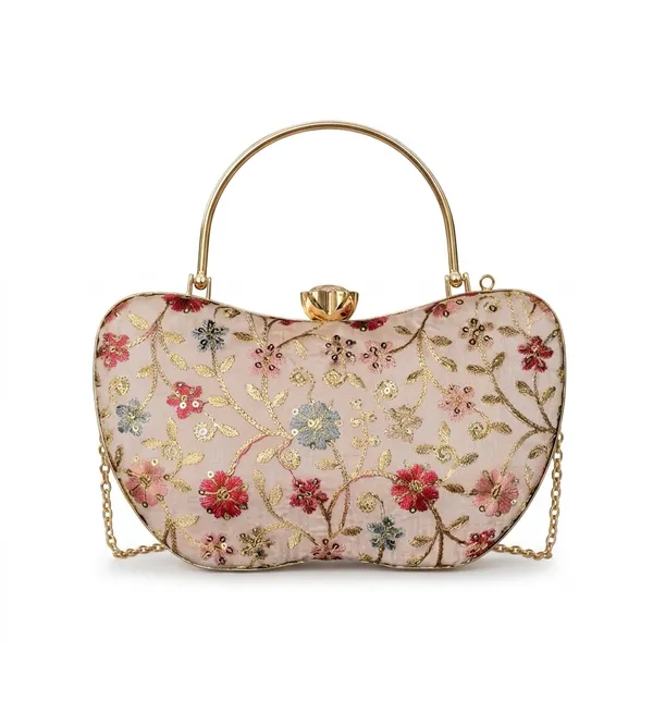 Apple_Shaped_Embroidered_Clutch_with_Metal_Handle_And_Sling_Chain