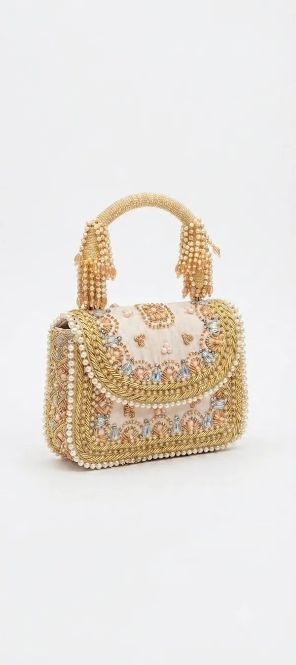 Beige_and_Golden_Beaded_Party_Handbag_(Bestseller)