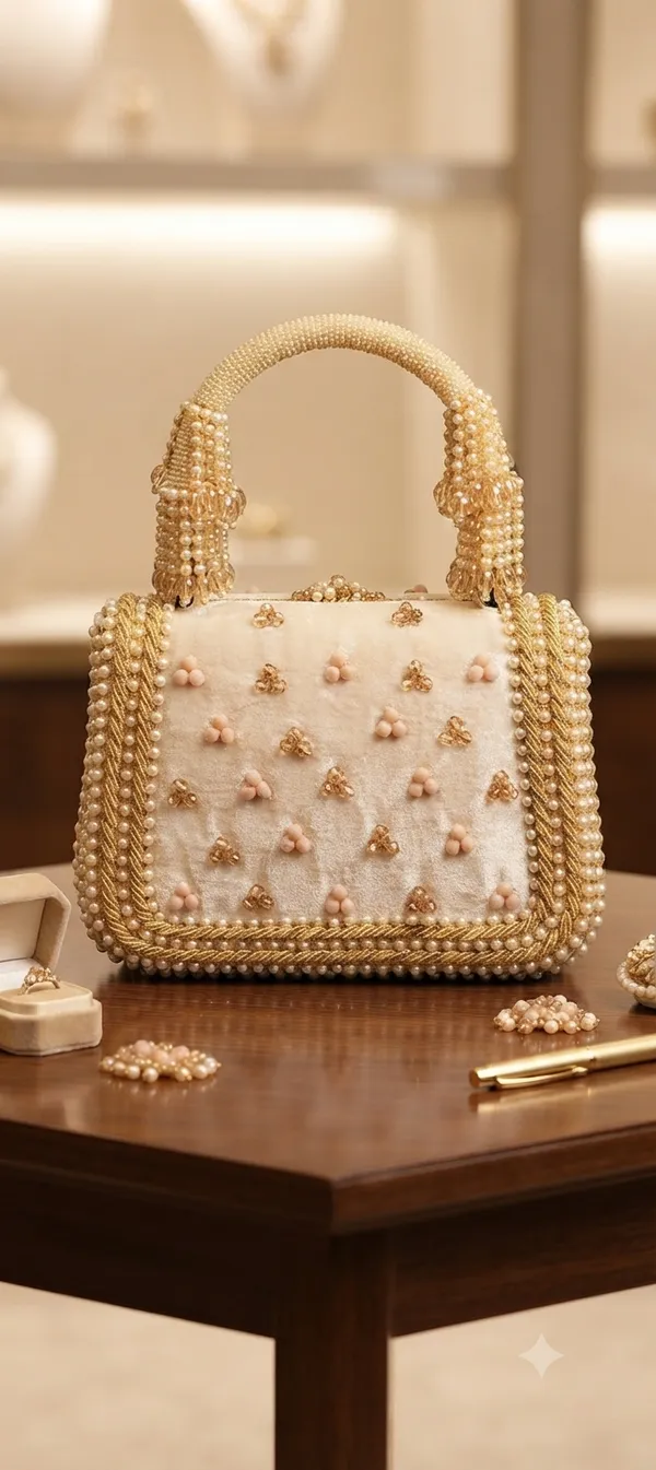 Beige_and_Golden_Beaded_Party_Handbag_(Bestseller)