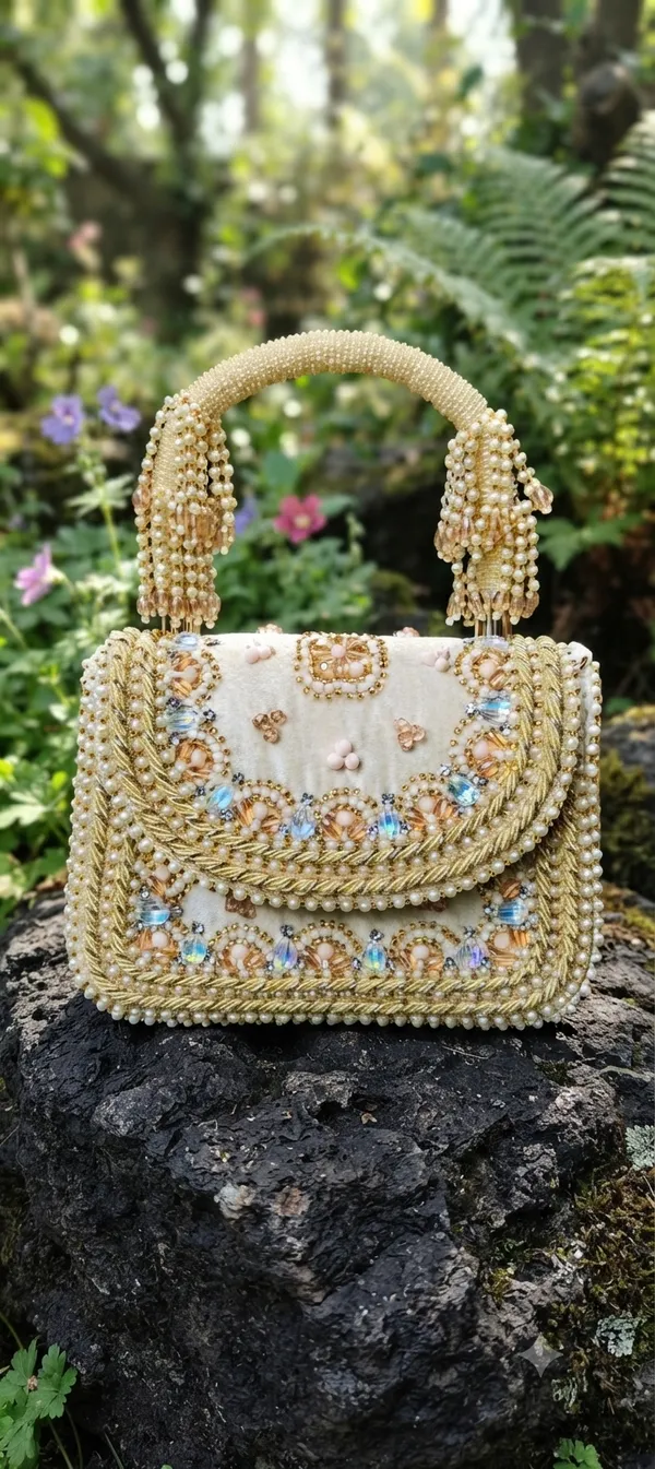 Beige_and_Golden_Beaded_Party_Handbag_(Bestseller)