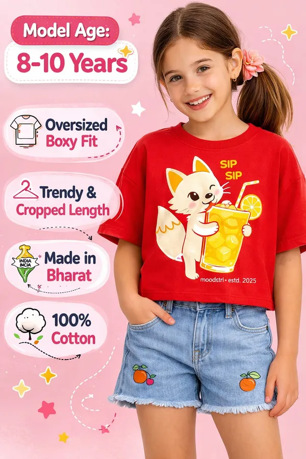 Red_Cotton_Oversized_Graphic_T-Shirt_For_Girls