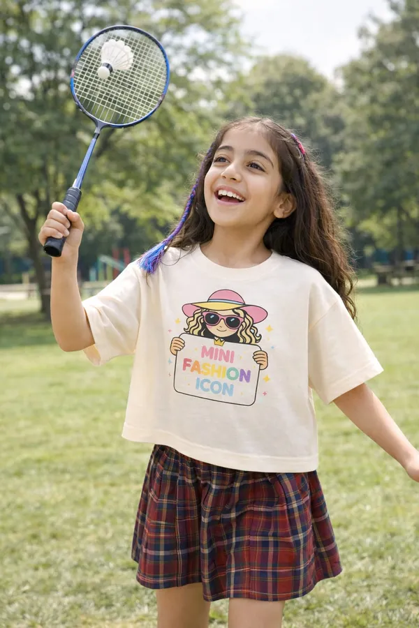 Cream_Cotton_Graphic_T-Shirt_For_Girls