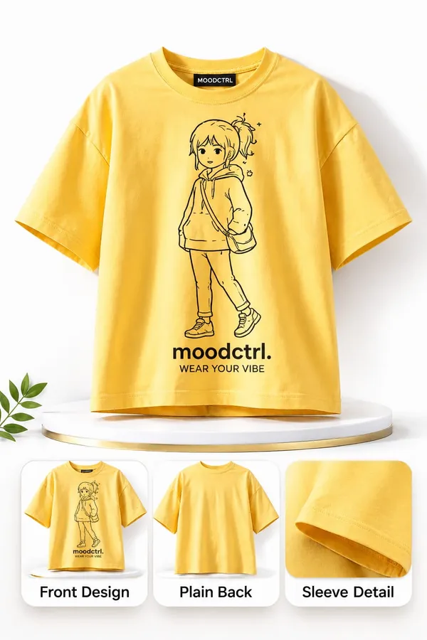 Yellow_Cotton_Oversized_Graphic_T-Shirt_For_Girls