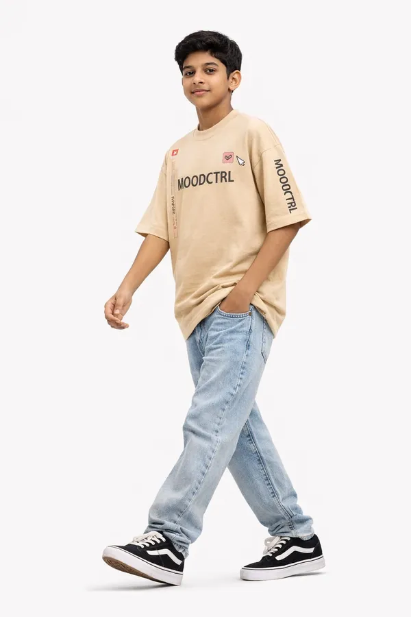Beige_Cotton_T-Shirt_For_Boys