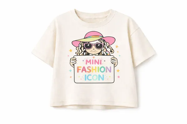 Cream_Cotton_Graphic_T-Shirt_For_Girls