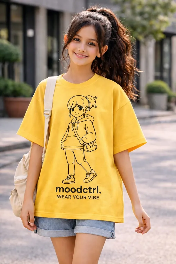 Yellow_Cotton_Oversized_Graphic_T-Shirt_For_Girls