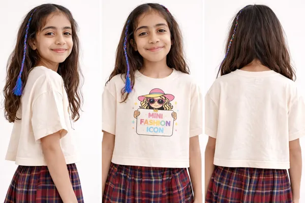 Cream_Cotton_Graphic_T-Shirt_For_Girls