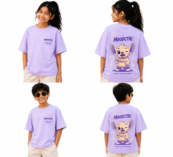 Moodctrl_Lavender_Cotton_Oversized-_Unisex_Awesome_Vibe_Graphic_T-Shirt_For_Girls