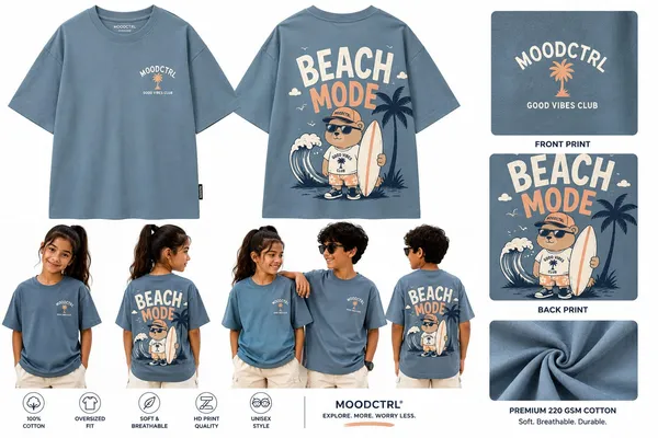 Moodctrl_Blue_Cotton_Oversized-_Unisex_Beach_Mode_Graphic_T-Shirt_For_Girls_$_Boys